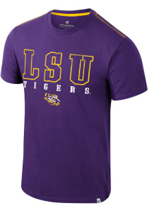 Colosseum LSU Tigers Purple Charles Short Sleeve T Shirt