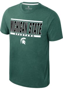 Colosseum Michigan State Spartans Green Bend Short Sleeve T Shirt