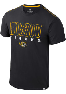 Colosseum Missouri Tigers Black Charles Short Sleeve T Shirt