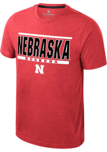 Colosseum Nebraska Cornhuskers Red Bend Short Sleeve T Shirt