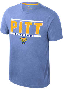 Colosseum Pitt Panthers Blue Bend Short Sleeve T Shirt