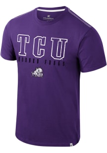 Colosseum TCU Horned Frogs Purple Charles Short Sleeve T Shirt