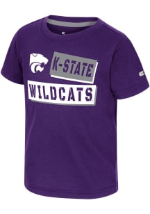 Colosseum K-State Wildcats Toddler Purple No Vacancy Short Sleeve T-Shirt
