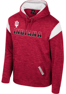 Mens Indiana Hoosiers Cardinal Colosseum Artemis Fleece Long Sleeve Hoodie