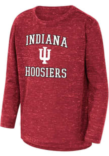 Youth Indiana Hoosiers Cardinal Colosseum Knobby No 1 Long Sleeve T-Shirt