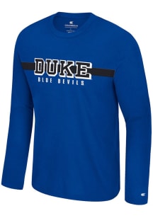 Colosseum Duke Blue Devils Blue Bar Long Sleeve T-Shirt