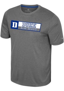 Colosseum Duke Blue Devils Charcoal Twin Short Sleeve T Shirt