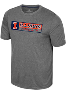 Colosseum Illinois Fighting Illini Charcoal Twin Short Sleeve T Shirt