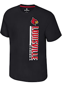 Colosseum Louisville Cardinals Black Bar Short Sleeve T Shirt