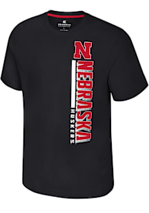 Colosseum Nebraska Cornhuskers Black Bar Short Sleeve T Shirt
