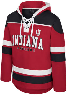 Mens Indiana Hoosiers Cardinal Colosseum Rivalry Hockey Hooded Sweatshirt