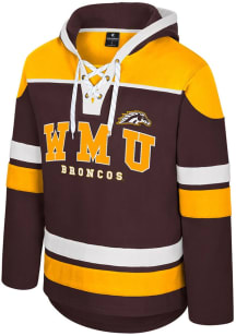 Mens Western Michigan Broncos Brown Colosseum Rivalry Hockey Hooded Sweatshirt