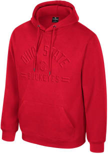 Mens Ohio State Buckeyes Red Colosseum New Member Hooded Sweatshirt