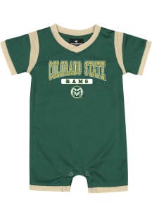 Colosseum Colorado State Rams Baby Green Arcade Short Sleeve One Piece