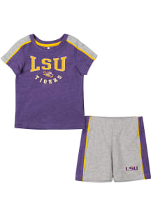 Colosseum LSU Tigers Infant Purple Norman Set Top and Bottom