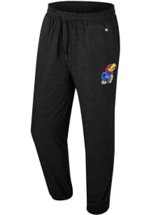 Colosseum Kansas Jayhawks Mens Black Revolution Jogger Pants
