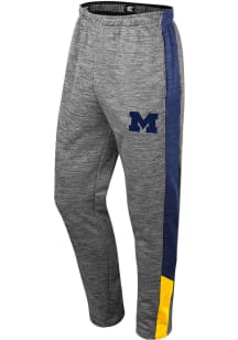 Mens Michigan Wolverines Grey Colosseum Dozzer Tapered Pants