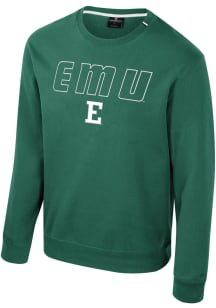 Colosseum Eastern Michigan Eagles Mens Green Zion Long Sleeve Crew Sweatshirt