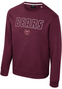 Colosseum Missouri State Bears Mens Maroon Zion Long Sleeve Crew Sweatshirt