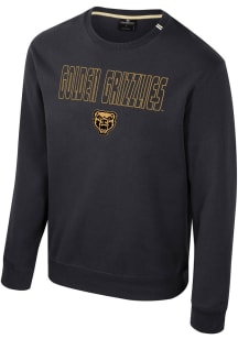 Colosseum Oakland University Golden Grizzlies Mens Black Zion Long Sleeve Crew Sweatshirt