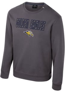 Colosseum Oral Roberts Golden Eagles Mens Charcoal Zion Long Sleeve Crew Sweatshirt