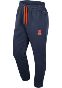 Mens Illinois Fighting Illini Navy Blue Colosseum Zion Sweatpants