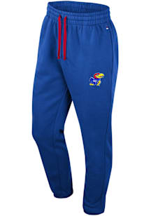 Colosseum Kansas Jayhawks Mens Blue Zion Sweatpants