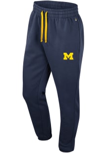 Mens Michigan Wolverines Navy Blue Colosseum Zion Sweatpants