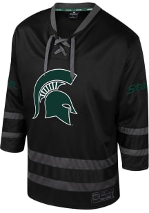 Mens Michigan State Spartans Black Colosseum On The Ice Hockey Jersey