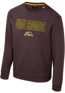 Mens Western Michigan Broncos Brown Colosseum Zion Crew Sweatshirt