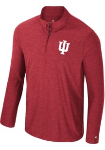 Mens Indiana Hoosiers Cardinal Colosseum Revolution Windshirt Qtr Zip Pullover