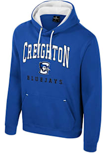 Colosseum Creighton Bluejays Mens Blue Zion Long Sleeve Hoodie