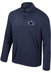 Colosseum Penn State Nittany Lions Mens Navy Blue Potential Long Sleeve Qtr Zip Pullover