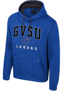 Colosseum Grand Valley State Lakers Mens Blue Zion Long Sleeve Hoodie