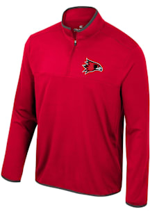 Colosseum Southeast Missouri State Redhawks Mens Red Potential Long Sleeve Qtr Zip Pullover