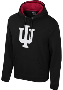 Mens Indiana Hoosiers Black Colosseum Bioelectric Tonal Hooded Sweatshirt