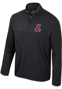 Colosseum Lafayette College Mens Black Potential Long Sleeve Qtr Zip Pullover