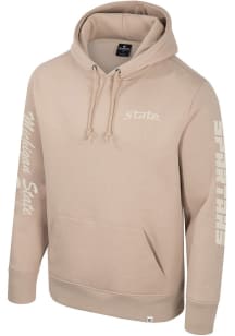 Mens Michigan State Spartans Tan Colosseum Great Outdoors Hooded Sweatshirt