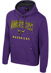 Colosseum Minnesota State Mankato Mavericks Mens Purple Zion Long Sleeve Hoodie