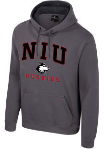 Colosseum Northern Illinois Huskies Mens Charcoal Zion Long Sleeve Hoodie