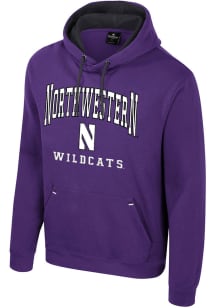 Mens Northwestern Wildcats Purple Colosseum Zion Hooded Sweatshirt