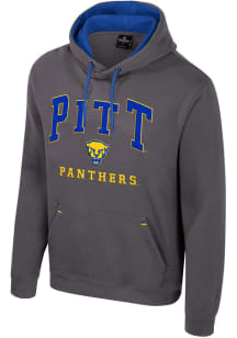 Mens Pitt Panthers Charcoal Colosseum Zion Hooded Sweatshirt