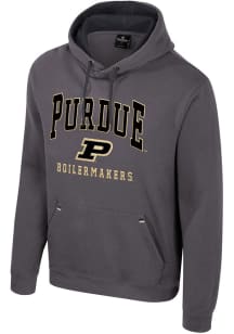 Mens Purdue Boilermakers Charcoal Colosseum Zion Hooded Sweatshirt