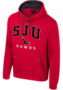 Colosseum Saint Josephs Hawks Mens Cardinal Zion Long Sleeve Hoodie