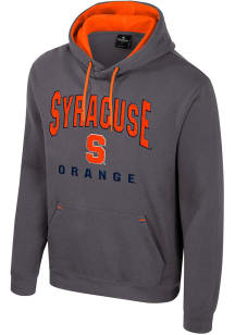 Colosseum Syracuse Orange Mens Charcoal Zion Long Sleeve Hoodie