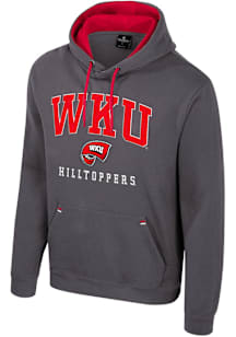 Colosseum Western Kentucky Hilltoppers Mens Charcoal Zion Long Sleeve Hoodie
