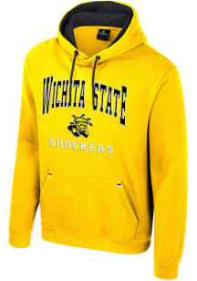 Colosseum Wichita State Shockers Mens Gold Zion Long Sleeve Hoodie