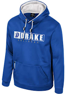 Colosseum Drake Bulldogs Mens Blue Mainframe Hood
