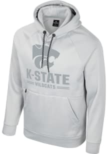 Mens K-State Wildcats Grey Colosseum Apoc Fleece Long Sleeve Hoodie