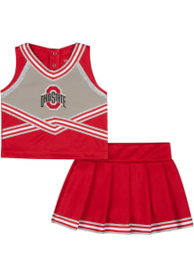 Toddler Girls Ohio State Buckeyes Red Colosseum Lollipop Park Cheer Sets